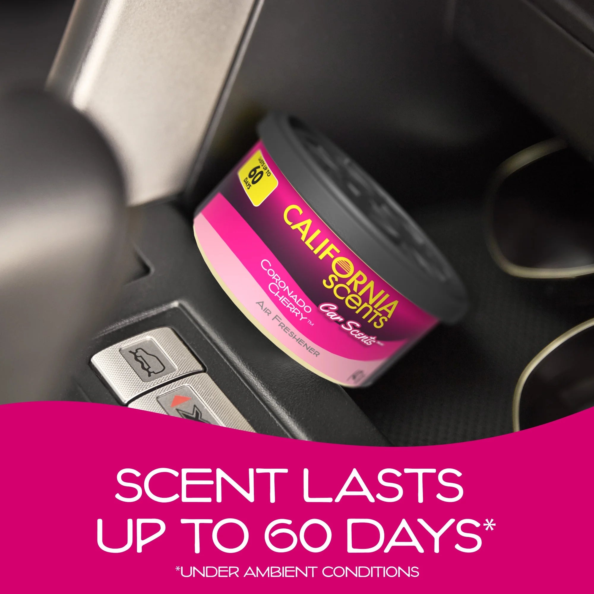 (2 Pack)  Car Air Freshener Can, Hidden Car Scents with Fragrance Control Lid 