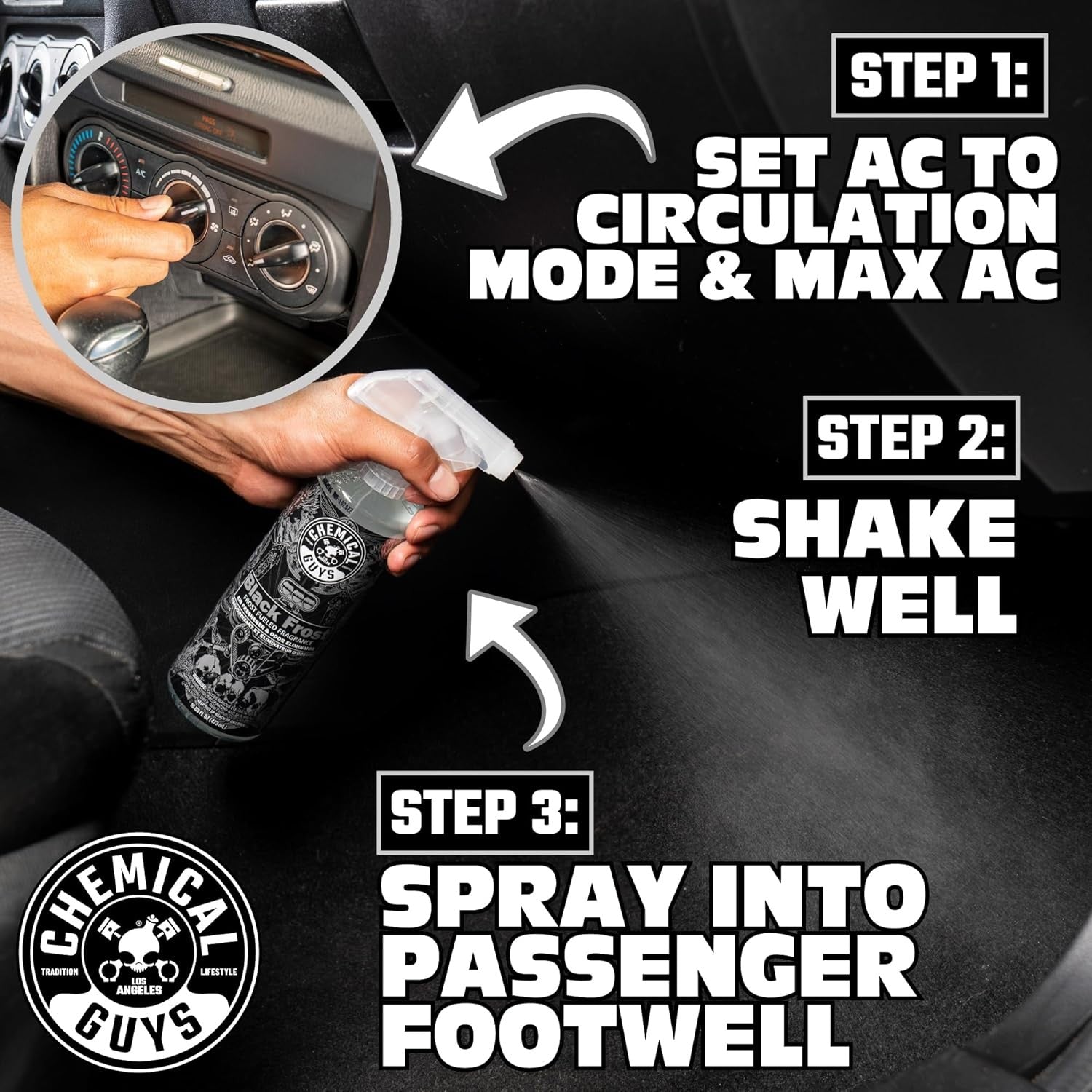 Chemical Guys  Black Frost Air Freshener and Odor Eliminator